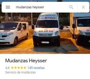 volumen de reseñas de Mudanzas heysser